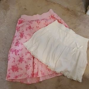 Limited too size 12 skirt and skirt